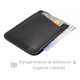 thumbnail image 3 of Tarjetero Vertical Unisex Piel Genuina Pull Up Compacto negro, 3 of 7