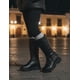 thumbnail image 2 of Bota Larga Para Niña Piel Negro Yuyin® Invierno Doble Broche negro 20, 2 of 10