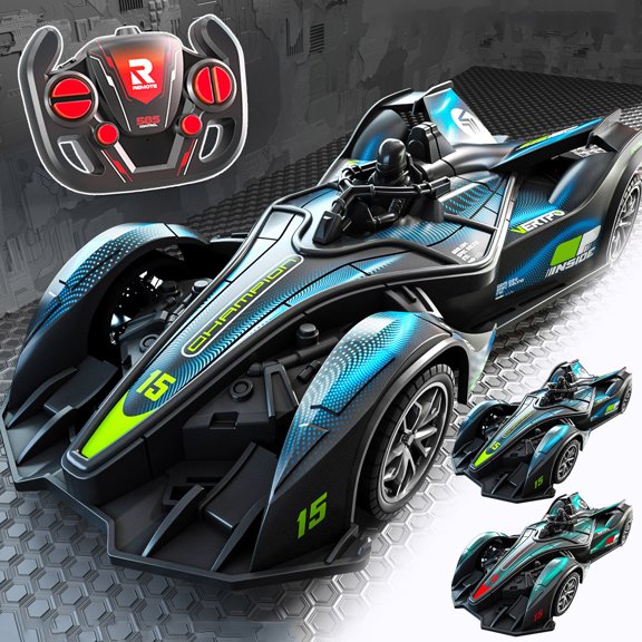 Coche de control remoto Vehículo de deriva de alta velocidad | Juguete de carreras RC de 2.4Ghz | Plástico fresco, duradero y resistente a los choques | Batería recargable | Diversión en interiores