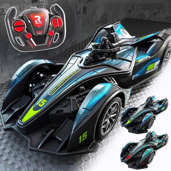 Coche de control remoto Vehículo de deriva de alta velocidad | Juguete de carreras RC de 2.4Ghz | Plástico fresco, duradero y resistente a los choques | Batería recargable | Diversión en interiores