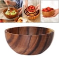 thumbnail image 4 of Ensaladera redonda de madera, utensilios de cocina para el hogar y restaurantes, ideal para mezclar arroz y fideos. El 16x7cm, 4 of 9