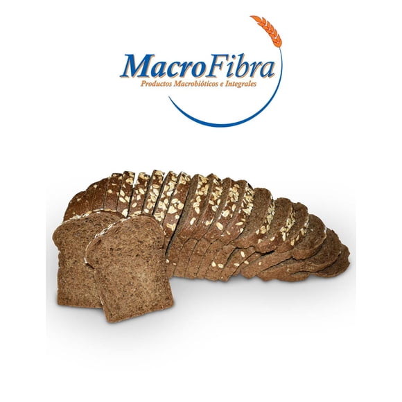 Pan Avena Macrofibra Integral sin Azucar Vegano sin Lactosa Macrobiotico E Integral 3 Panes
