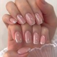 thumbnail image 5 of Uñas postizas, uñas postizas, regalos para mujeres, uñas elípticas con purpurina, parche para uñas 24PSC, 5 of 5