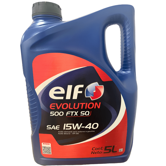 Aceite Mineral Lubricante ELF 500 15w-40 Evolution FTX SQ 5L
