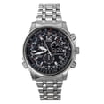 thumbnail image 1 of Citizen Promaster Sky Radio Controlled Chronograph Stainless Steel Black Dial Eco-Drive CB5860-86E 200M Men's Watch, 1 of 3