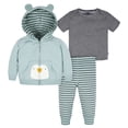 thumbnail image 1 of Set Playera, Sudadera con Capucha y Pantalón Gerber Azul Talla 6-9 Meses, 1 of 3