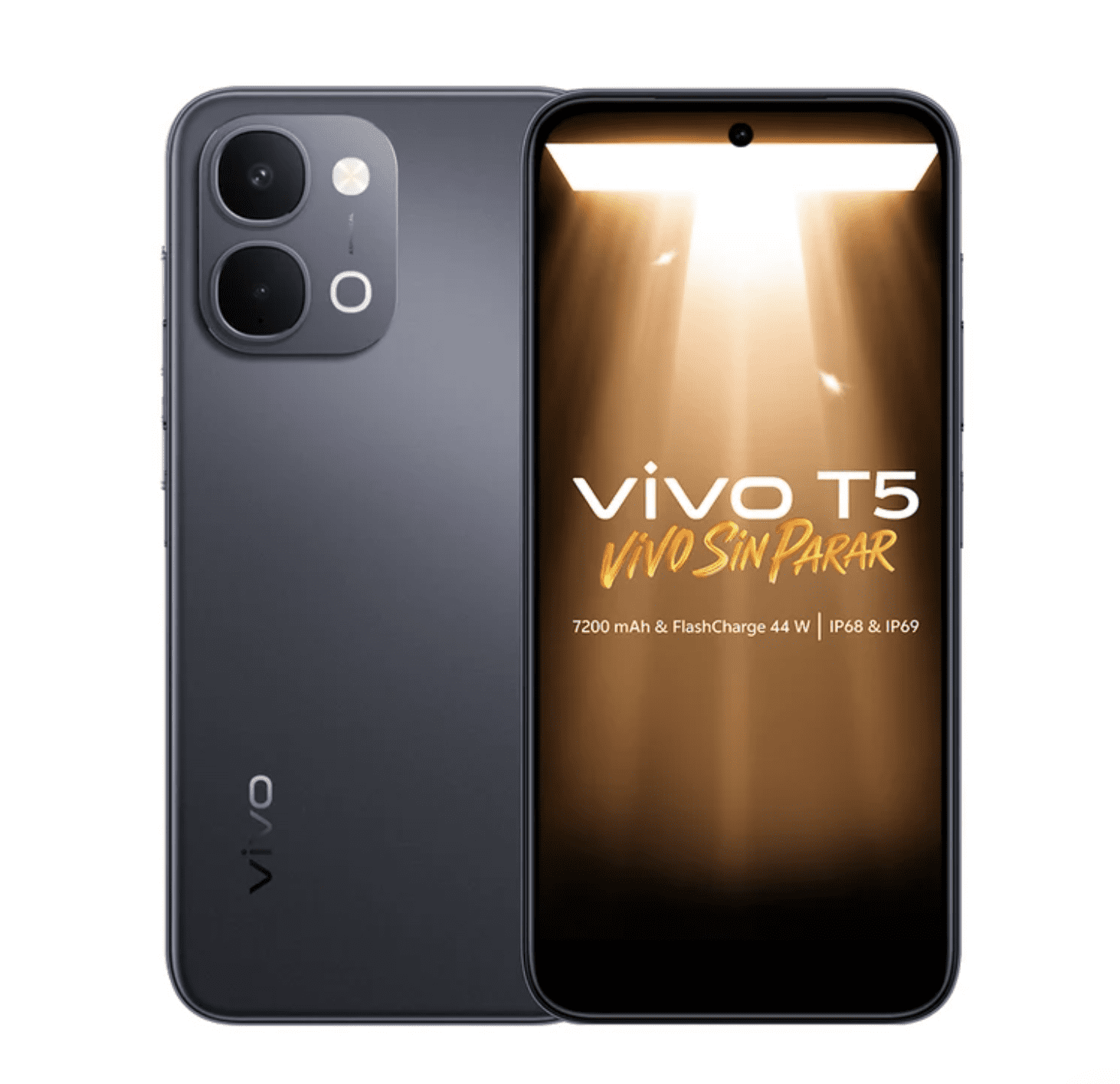 Celular smartphone vivo T5 4g Negro | Origin 6 | 7200 Mah Flashcharge | 8gb + 256 Gb