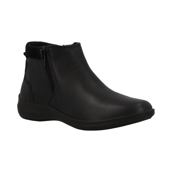 Botas Mujer Flexi Confort Piel Cierre Transipirable Resistente Ligera Ajustable Acojinada Comoda negro 24.5
