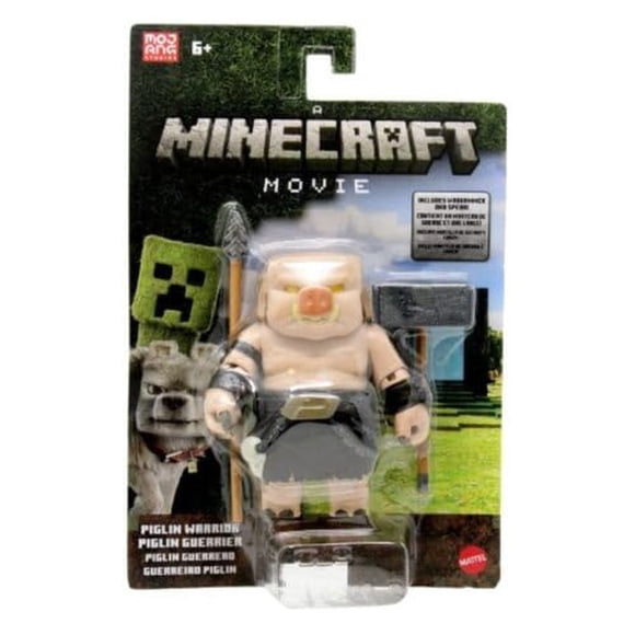 Figura de Acción Mattel Minecraft Guerrero Piglin 8,25 cm