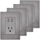 thumbnail image 1 of Contacto de Pared Multivoltaje Inoxium2U1CSilver 4Pzas USBx2/Contacto 110/125-250VCA 15A 50/60Hz 5VDC 2.1A Plateado Acer, 1 of 4