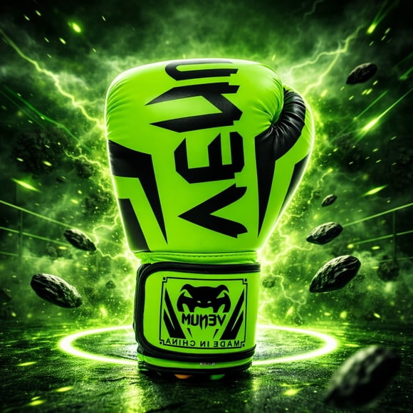 GUANTES DE BOX PARA HOMBRE Y MUJER,Talla 12 OZ Color VERDE