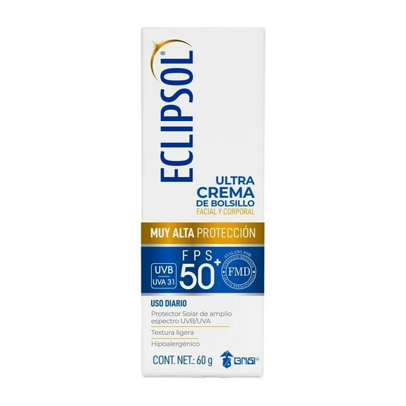 Crema protectora Eclipsol FPS 50+ facial y corporal 60 g