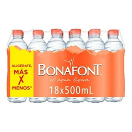 Agua Bonafont Natural 18 Botellas de 500 ml c/u