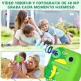 thumbnail image 3 of Cámara Digital Instantánea para Niños, 1080P Cámara Digital Niños con 2,8'' Grande Pantalla HD, Doble Camara, Flash, Tarjeta SD de 32 GB, Caja, Regalo para Niños y Niñas 3 a 12 Años, 3 of 7
