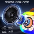 thumbnail image 3 of Bocina Bluetooth JYX para Adultos y Niños, Altavoz Bluetooth Portátil con Luces de DJ y Micrófonos Inalámbricos para Fiestas al Aire Libre/ En Casa, D37, 3 of 9