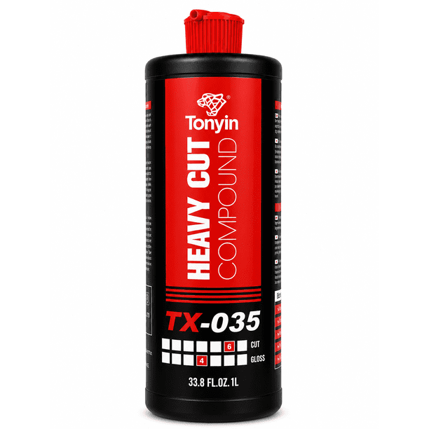 Tonyin TX-035 Heavy Cut Compound 1L | Compuesto de Pulido de Corte Pesado para Eliminar Rayones, Marcas de Lijado y Oxidación | Pulimento Profesional para Pintura Automotriz