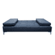 thumbnail image 5 of Sofa Cama Reclinable EL BAZAR STORE Paris Lino Azul Marino Futon 3 Posiciones Moderno Abotonado, 5 of 7