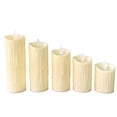 thumbnail image 2 of Velas Sin Llama, Velas a Pilas, Velas Led de Pilar, Velas Artificiales (Juego de 5 Piezas con Llama Realista para Navidad y Otras Festividades)., 2 of 6