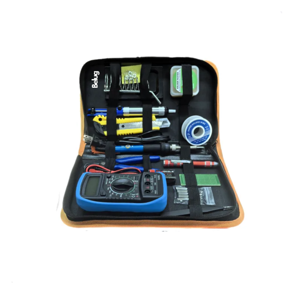 Kit De Soldador Eléctrico De Temperatura Regulable Completo Belug Multicolor