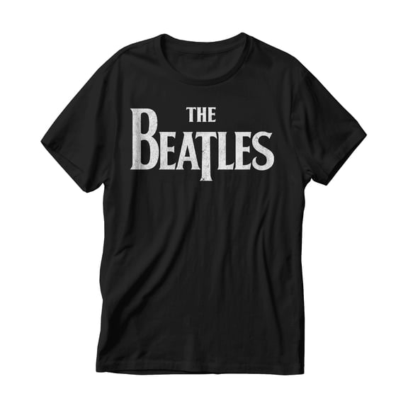 Playera The Beatles para Hombre, Cuello Redondo Manga Corta Negro Talla M