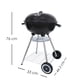 thumbnail image 2 of Ilios Innova | Asador Blaze de Carbón Portátil con Ruedas y Tapa, Parrilla Redonda, Diseño Compacto y Resistente, Acero Esmaltado Color Negro, 2 of 9