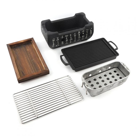 Horno De Cocción,Horno Rectangular, Cocina Japonesa, Herramientas De Barbacoa Horno De Carbón Para Alimentos Meticulosamente Diseñado