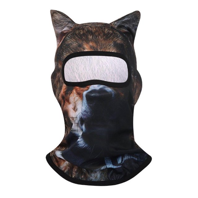 Kitten Riding Dog Cat Balaclava, Dog Balaclava, Halloween Hat, Cute Animal Full-Face Hood ...