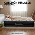 thumbnail image 3 of Colchón Inflable Individual con Bomba Incluida Cama Inflable para Camping Cama De Aire Elevada con Bomba Incluida Colchón Inflable Duradero Resistente (Gris), 3 of 8