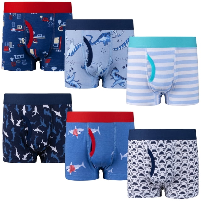 BIG ELEPHANT Paquete de 6 Bóxers para Niños – 100% Algodón, Ropa ...
