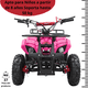 thumbnail image 3 of Cuatrimoto a Gasolina 49cc 2T Suspensión de Resorte Arranque Manual Freno de Disco Carga Máx 50 kg Hasta 40 km/h - Rosa, 3 of 8