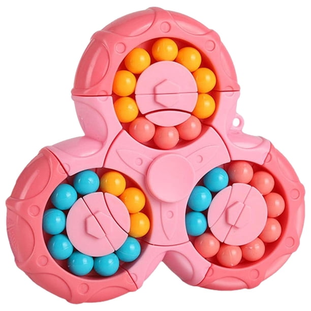 Cubo y Spinner Entretenimiento MagiBean02 1Pza Rosa 10x11cm Plástico ABS