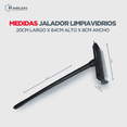 thumbnail image 4 of Jalador Limpia Vidrios 2 en 1: Goma y Esponja -Multiusos en Color Negro, 4 of 4