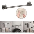 thumbnail image 4 of MTBLYS Barra para toallas de pared | Organizador de baño de aluminio espacial de alta resistencia | Toallero gris de 40 cm para toallas de mano y faciales, 4 of 8