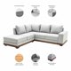 thumbnail image 5 of Sala Esquinera Izquierda Easy Living Tous Gris Claro en L tapizada con estructura de madera de pino, 5 of 6