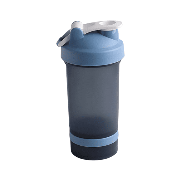 Shaker  Bloosom Para Proteina Botella Para Gym Productos Deportivos Azul