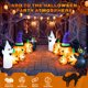 thumbnail image 3 of Yexmas Calabaza Inflable de Halloween de 8 Ft de Largo con Fantasma y Gato Negro, Decoración de Halloween para Exteriores con Luces LED para Patio, Césped, Jardín, Porche, Decoración de Fiesta, 3 of 8