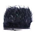 thumbnail image 1 of 1 metro de plumas artificiales con flecos, cinta para confección de vestidos, manualidades de costura negras teñidas, uso amplio, disfraz DIY, disfraz, 1 of 9