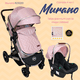 thumbnail image 2 of Carriola Reversible 4 en 1 iBaby Murano Portabebé Autoasiento Rosa Plegable rosa, 2 of 9