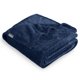 thumbnail image 1 of Manta de Vellón Bare Home Textura de Chevron Microfibra Difusa Tamaño King Azul Oscuro, 1 of 7