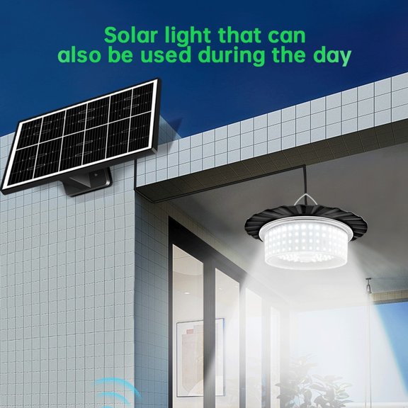 Lámparas colgantes solares con 244 LED, iluminación de patio para cenador, jardín, villa y decoración interior y exterior.