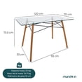 thumbnail image 4 of Set de 4 Sillas y Comedor Mundo In  Sillas JM-1618 Oslo Gris y Comedor Rectangular, 4 of 10