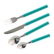 thumbnail image 2 of Juego de Cubiertos Azul 17 Piezas con Soporte, Acero Inoxidable y Mango Ergonómico, Incluye Cuchillos, Tenedores y Cucharas, Organización y Estilo en tu Cocina, 2 of 4