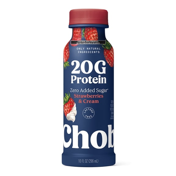 Yogurt bebible Chobani Fresa 20g proteína 296gr