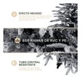 thumbnail image 4 of Árbol de Navidad Escarchado Ramas PVC y PE, Cedro del Himalaya Frondoso Esquimal (Negro Nevado, 1.80 m), 4 of 6
