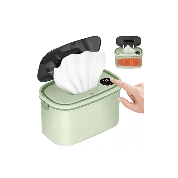 Calentador De Toallitas Húmedas Termostato Usb Para Bebés Verde