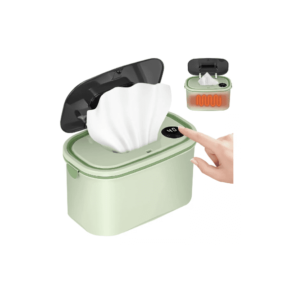 Calentador De Toallitas Húmedas Termostato Usb Para Bebés Verde