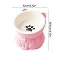 thumbnail image 3 of Cats Food Bowl Large Capacity Pet Food Bowl Cute Drinking Bowl For Cats To Protects The, 3 of 6