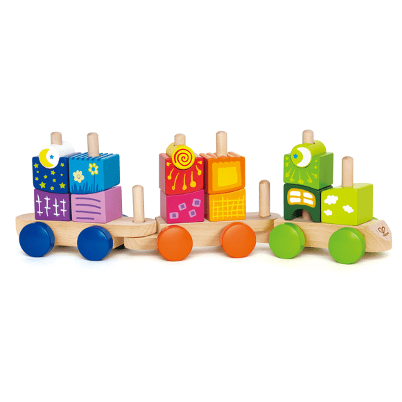 Juguete para Niños Tren de Bloques para Construcción Hape
