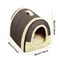 thumbnail image 3 of Cama para perros de interior con funda extraíble y lavable - Cama autocalentable para gatos y perros pequeños | Borde elevado para mayor seguridad y soporte, 3 of 6