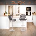 thumbnail image 2 of Set De 2 Bancos Barra Cocina Silla Regulable Diseño Acabado de la estructura Cromado Color Gris Blick, 2 of 8